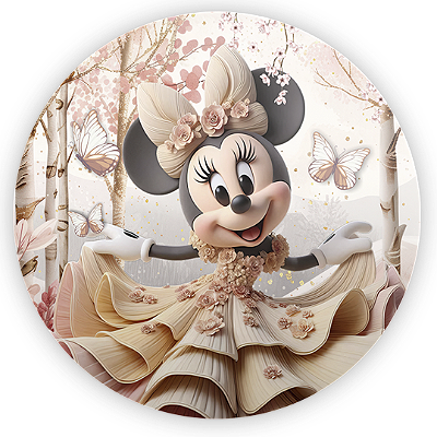 Mini Painel Sublimado 3D - Minnie
