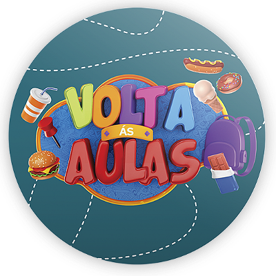 Mini Painel Sublimado 3D - Volta as Aulas