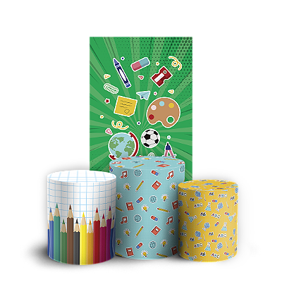 Faixa Lateral e Trio Cilindro Sublimado 3D Vest Facil - Formatura ABC