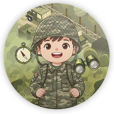 Mini Painel Sublimado 3D - Exército