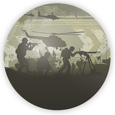 Mini Painel Sublimado 3D - Exército