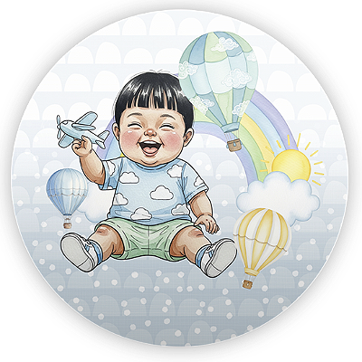 Mini Painel Sublimado 3D - Criança Baby