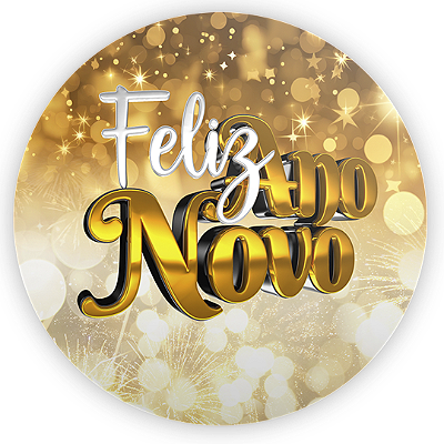 Mini Painel Sublimado 3D - Ano Novo