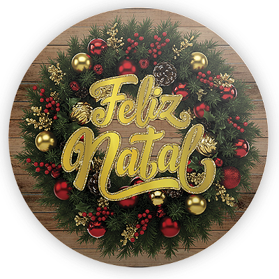 Mini Painel Sublimado 3D - Natal