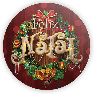 Mini Painel Sublimado 3D - Natal