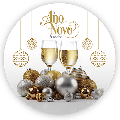 Mini Painel Sublimado 3D - Ano Novo