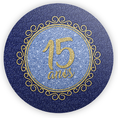 Mini Painel Sublimado 3D - 15 Anos