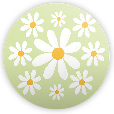 Mini Painel Sublimado 3D - Flor Margarida