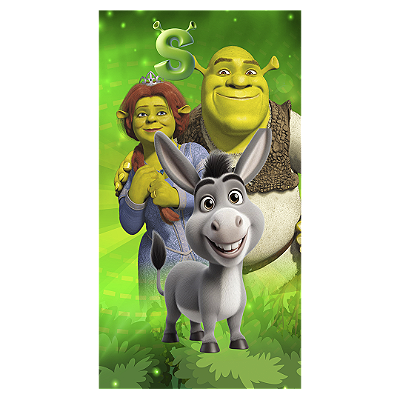 Faixa Lateral Sublimado 3D - Shrek
