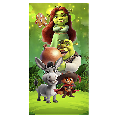 Faixa Lateral Sublimado 3D - Shrek