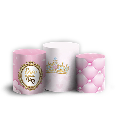 Trio Cilindro Sublimado 3D - Princesa Aurora