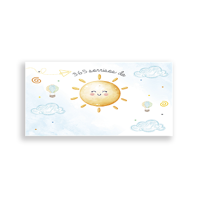 Painel Retangular Sublimado 3D - 365 Sorrisos