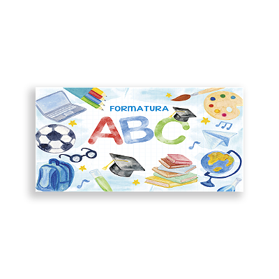 Painel Retangular Sublimado 3D - Formatura ABC