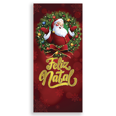 Capa Decorativa Porta Sublimação 3D - Porta de Natal