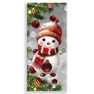 Capa Decorativa Porta Sublimação 3D - Porta de Natal