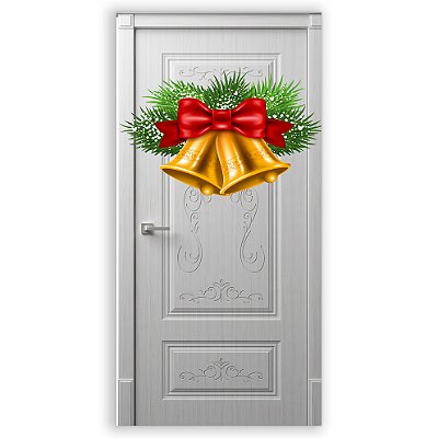 Capa Decorativa Porta Sublimação 3D - Porta Natal