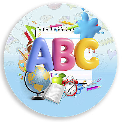 Painel Redondo Sublimado 3D - Formatura Abc
