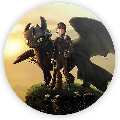 Mini Painel Sublimado 3D - Como Treinar Seu Dragão