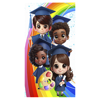 Faixa Lateral Sublimado 3D - Formatura Abc