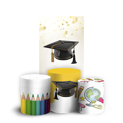 Faixa Lateral e Trio Cilindro Sublimado 3D Vest Facil - Formatura Abc