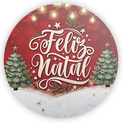 Mini Painel Sublimado 3D - Natal