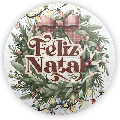 Mini Painel Sublimado 3D - Natal