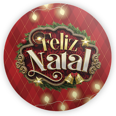 Mini Painel Sublimado 3D - Natal