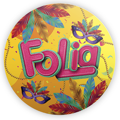 Mini Painel Sublimado 3D - Carnaval