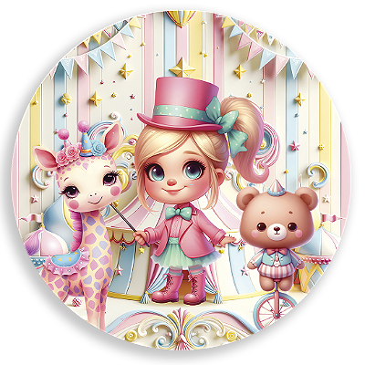 Mini Painel Sublimado 3D - Circo