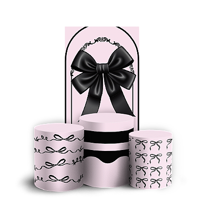 Faixa Lateral e Trio Cilindro Sublimado 3D Vest Facil - Laço Rora