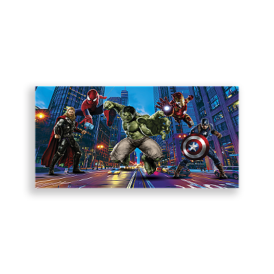 Painel Retangular Sublimado 3D - Heróis