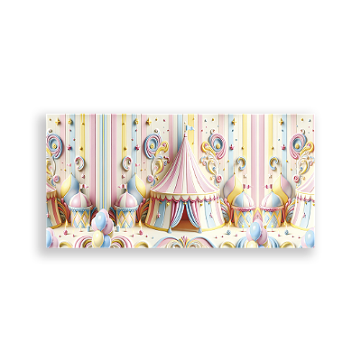 Painel Retangular Sublimado 3D - Circo
