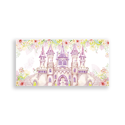 Painel Retangular Sublimado 3D - Castelo Jardim