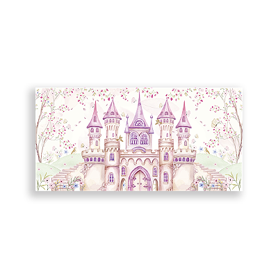 Painel Retangular Sublimado 3D - Castelo Jardim