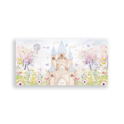 Painel Retangular Sublimado 3D - Castelo