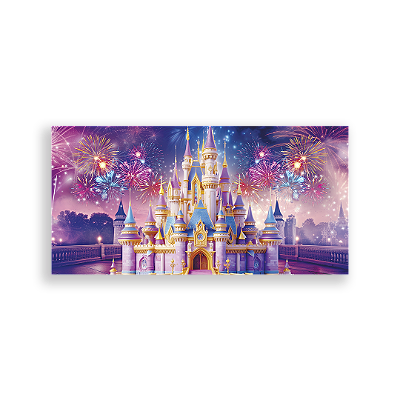 Painel Retangular Sublimado 3D - Castelo