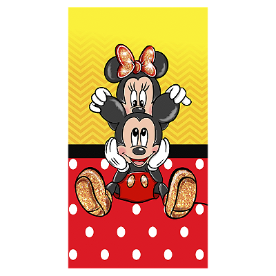 Capa Faixa Lateral Sublimado - Mickey E Minnie