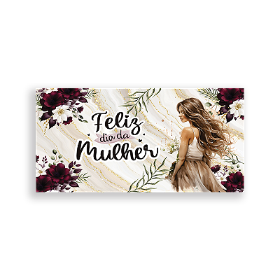 Capa Painel Retangular Sublimado - Dia Da Mulher