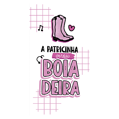 Capa Faixa Lateral Sublimado - Boiadeira