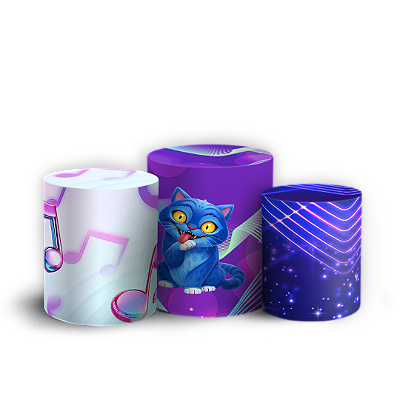 Capas Trio Cilindro Sublimado Vest Facil - Guerreiras Do K-Pop