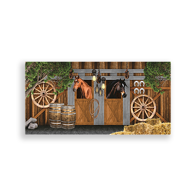 Capa Painel Retangular Sublimado - Cavalo