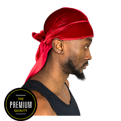 Durag de Veludo Vermellha (Premium)