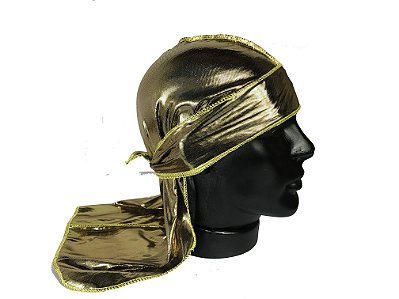 Durag de Silky Premium Dourado  Brilhante