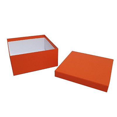 Caixa de presente Cartonada em papelão rígido 13x13x9