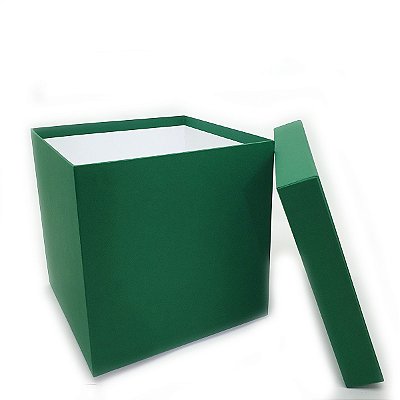 Caixa de presente cartonada em papelão rígido 16x16x18