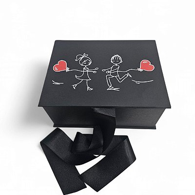 Caixa De Presente 21x15x10 Modelo Livro Casal Namorados