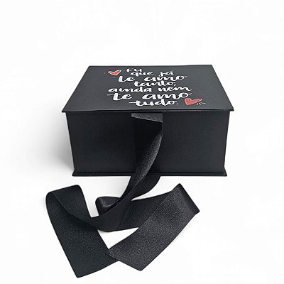 Caixa De Presente 21x15x10 Mensagem Eu que Ja  Te Amo Tanto