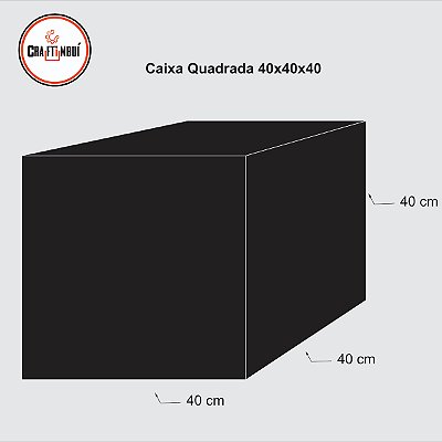 Caixa de Presente 40x40x40 LosAngeles Cartonada DOBRAVEL