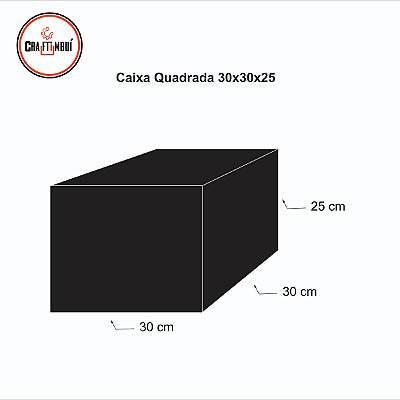 Caixa de Presente 30x30x25 LosAngeles Cartonada DOBRAVEL