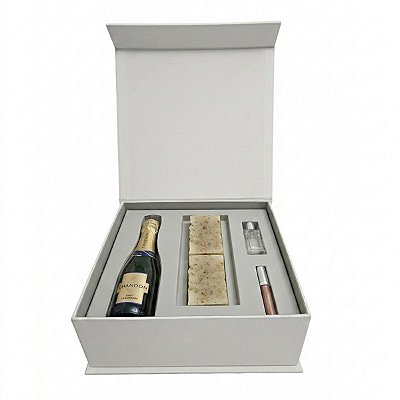 Caixa de Padrinhos 28x28x8 Personalizada Logomarca 4 Berços OPT1